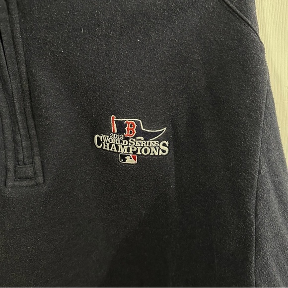 Cutter and Buck MLB Rex Sox World 2013 Series Quarter Zip Sweater - Picture 3 of 9